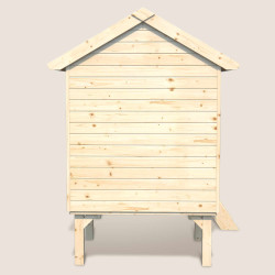 Cabaña de madera sobre pilotes con toldo para niños - Canguro