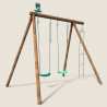 Columpio de madera con escalera y columpio de 3 piezas - Arthur