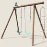 Columpio de madera con escalera y columpio de 3 piezas - Arthur