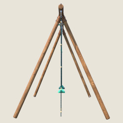 Columpio de madera con escalera y columpio de 3 piezas - Arthur