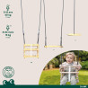 Columpio cuadrado de madera, Objectif Nature 3 equipamientos - Ulysse