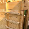 Casita de juegos de madera con arenero de barco pirata para niños - Pirata