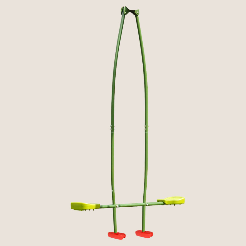 Columpio de metal para dos niños - Columpio de madera 2m22