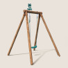 Pequeño columpio de madera con 1 columpio - Hanna