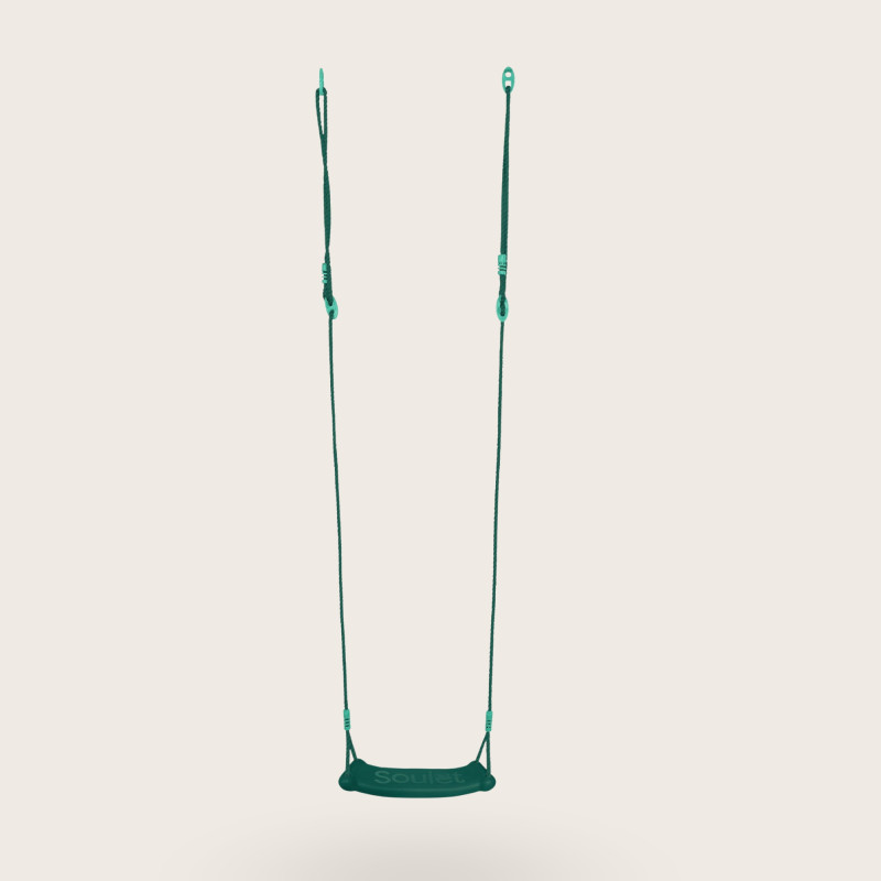 Columpio de plástico verde...