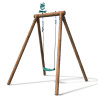 Pequeño columpio de madera con 1 columpio - Hanna