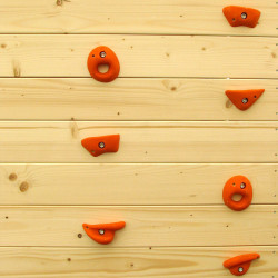 Casita de juegos de madera para niños y adolescentes con muro de escalada - Knight