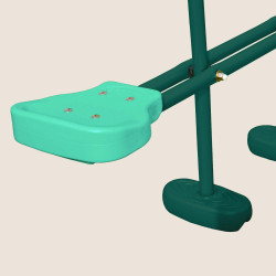 Columpio de madera con cara a cara y 2 columpios – Polo - Zoom sobre el cara a cara/frente a frente