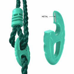 Portico de madera con cara a cara y 2 columpios – Polo - Zoom ajuste columpios