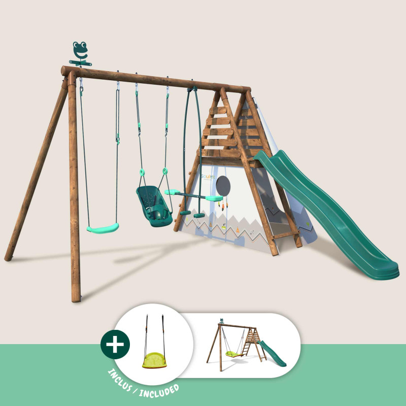 Estación de madera con...