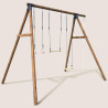 Columpio de madera tratada de clase 4 - para adolescentes (3,25 m) - 4 elementos de juego - GALDAR