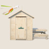 Cabaña de madera con mesa para niños – Tiana