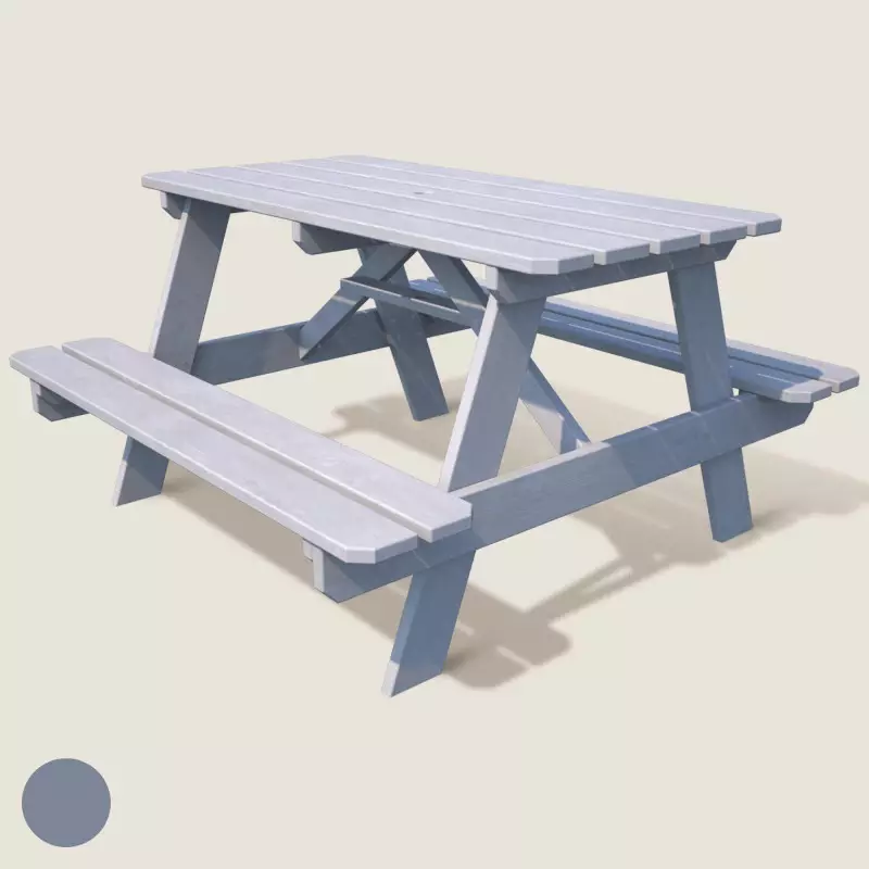 Mesa de picnic de madera...