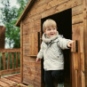 Casita de juegos infantil con columpios y cuerda para trepar - COTTAGE HAPPY