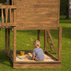 Casita de juegos para niños con columpios - COTTAGE