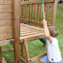 Casita de juegos para niños con columpios - COTTAGE