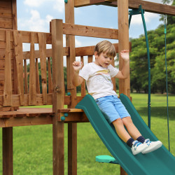 Casita de juegos infantil con columpios - COTTAGE