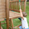 Casita de juegos infantil con columpios - COTTAGE