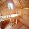 Cabaña alta de madera sobre pilotes para niños - Duplex
