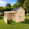 Cabaña de madera con pérgola para niños - Alpaga