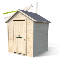 Cabaña infantil Garance - Vista packshot 3/4 sobre fondo blanco