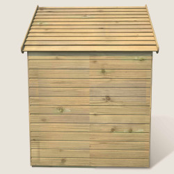Casita de juegos de madera tratada con suelo y puerta infantil - Marina
