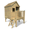 Cabaña de madera tratada sobre pilotes para niños - Winny