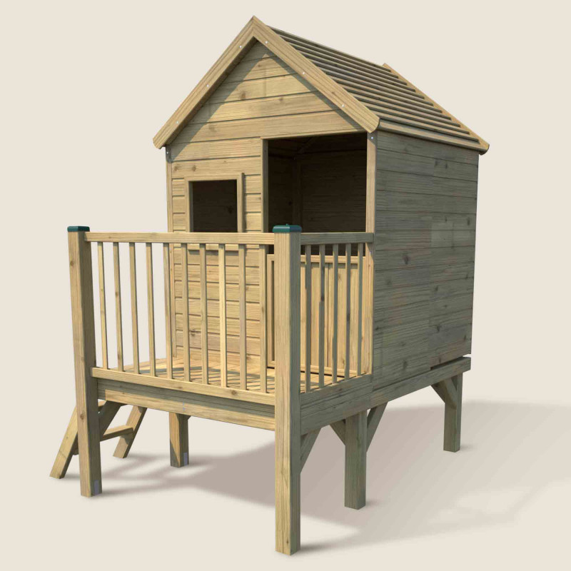 Cabaña de madera tratada...