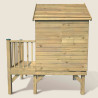 Cabaña de madera tratada sobre pilotes para niños - Winny