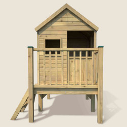 Cabaña de madera tratada sobre pilotes para niños - Winny