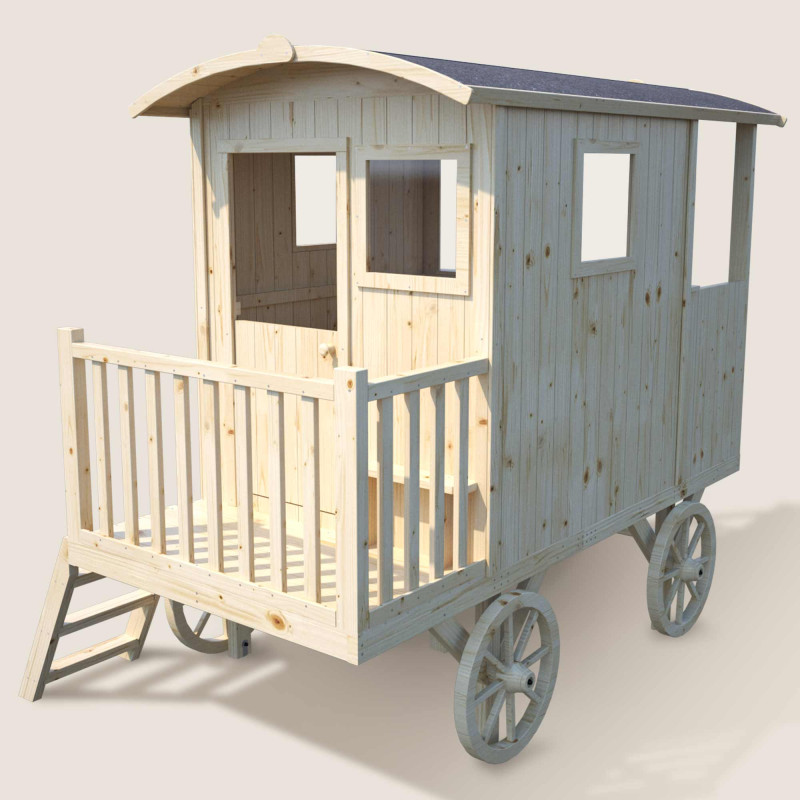 Casita de juegos móvil de...