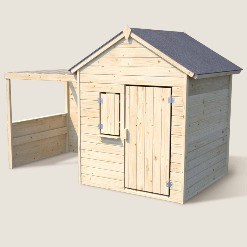 Cabaña de madera con...