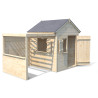 Cabaña de madera con pérgola para niños - Alpaga