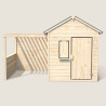 Cabaña de madera con pérgola para niños - Alpaga