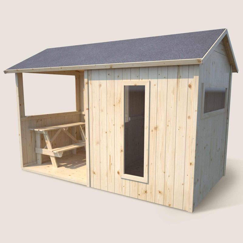 Cabaña infantil de madera...