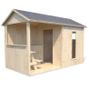 Cabaña infantil de madera con mesa - Jazz