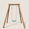 Pequeño columpio de madera con 1 columpio - Hanna