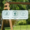 Detalle de las características del parque infantil de madera Apollon