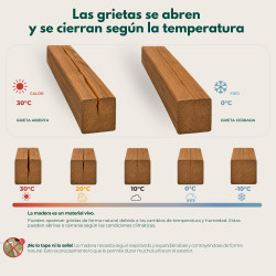 Columpio de madera HERA con 3 estaciones de juego