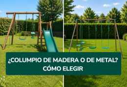 ¿Columpio de madera o de metal? Cómo elegir