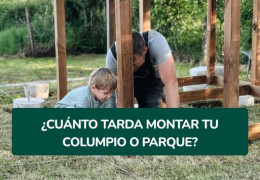¿Cuánto tiempo se tarda en montar un columpio o parque infantil?