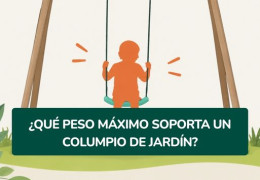 ¿Qué peso máximo soporta un columpio de jardín?