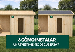 Cómo instalar un revestimiento de cubierta en una casita de madera