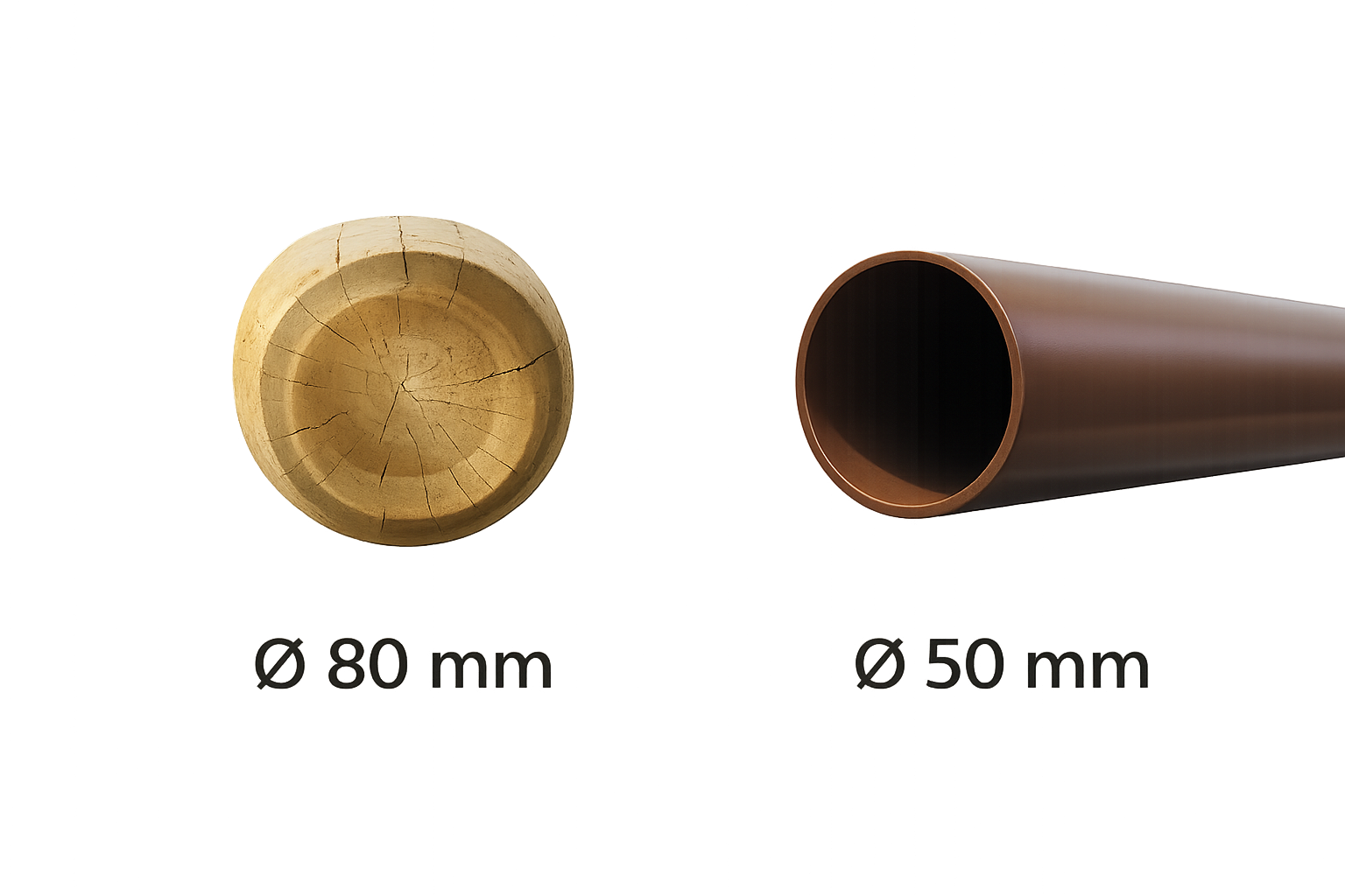 différence bois métal