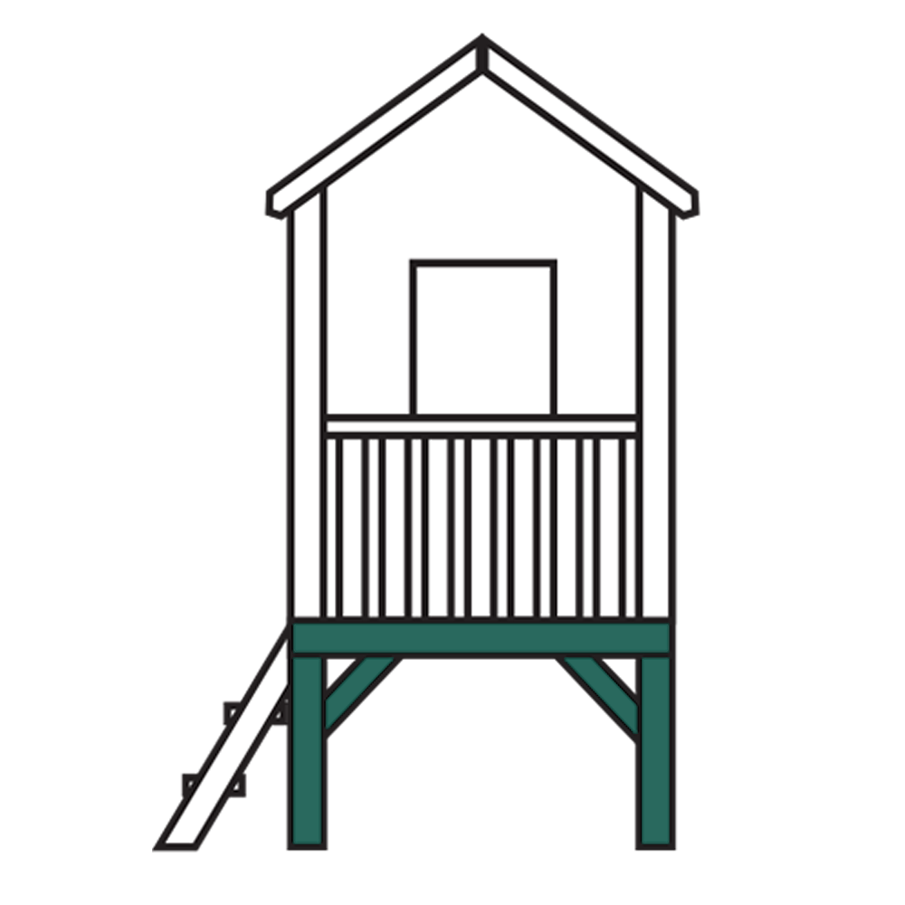 Cabane sur pilotis