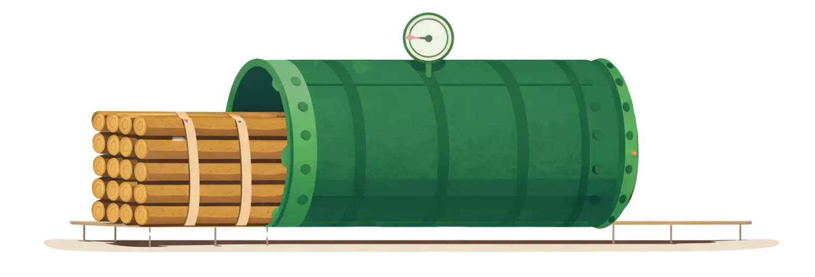 Cuve autoclave traitement bois Soulet