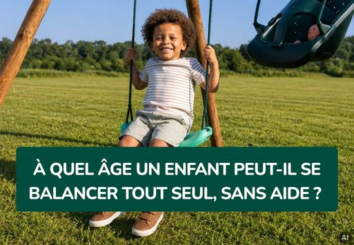 À quel âge un enfant sait-il se balancer tout seul ?