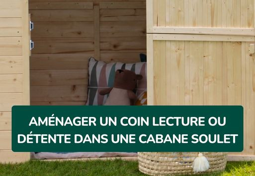 Coin lecture cocooning dans une cabane Soulet en automne