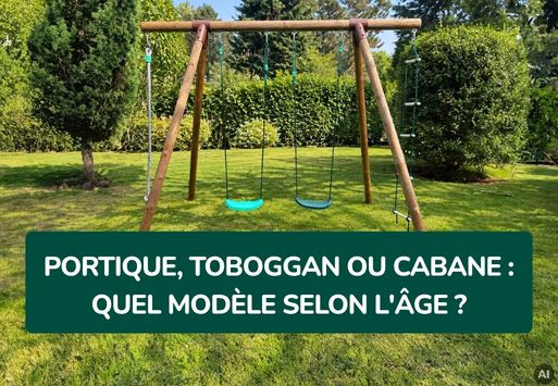 Portique simple, avec toboggan ou avec cabane : quel modèle Soulet pour quel âge ?