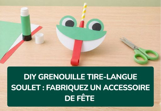 DIY grenouille avec un tire-langue Soulet : fabriquez un accessoire de fête amusant